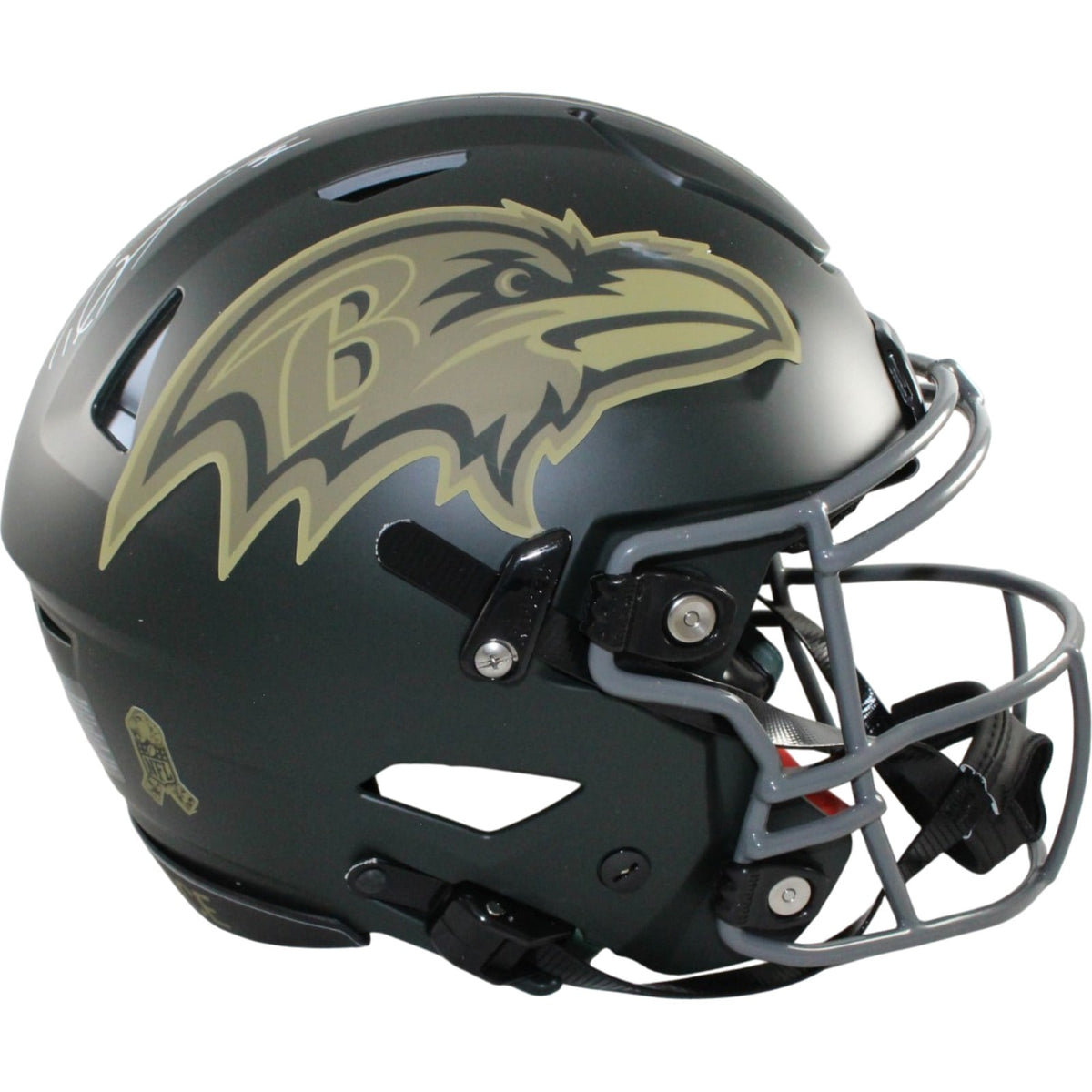 Ray Lewis Signed Baltimore Ravens SpeedFlex 25 STS Helmet Beckett W-Powers Sports Memorabilia