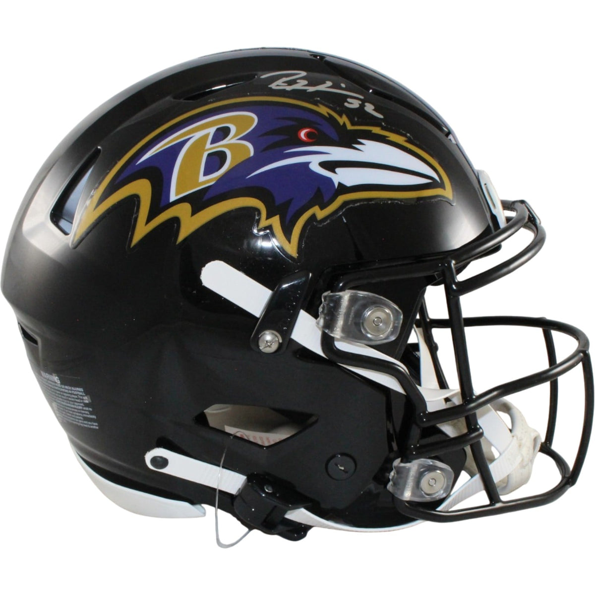 Ray Lewis Autographed Baltimore Ravens SpeedFlex Helmet – Beckett Witness Authenticated-Powers Sports Memorabilia