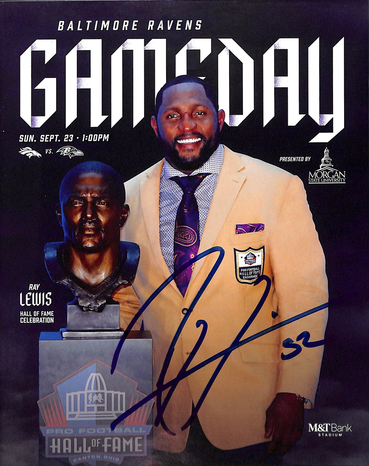 Ray Lewis Baltimore Ravens Signed Magazine - Gameday Magazine Beckett Beckett-Powers Sports Memorabilia