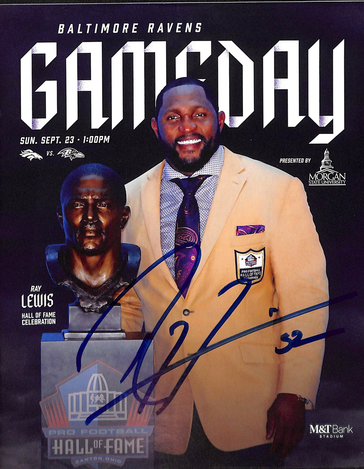 Ray Lewis Baltimore Ravens Signed Magazine - Gameday Magazine Beckett Beckett - 42774-Powers Sports Memorabilia