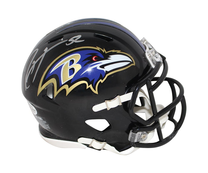 Ray Lewis Autographed Baltimore Ravens Speed Mini Helmet – Beckett Authenticated-Powers Sports Memorabilia