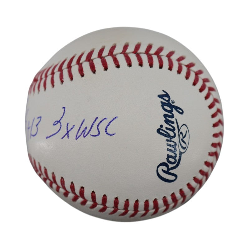 Jim Leyritz New York Yankees Signed Inscribed 3x WSC MLB Baseball-Powers Sports Memorabilia