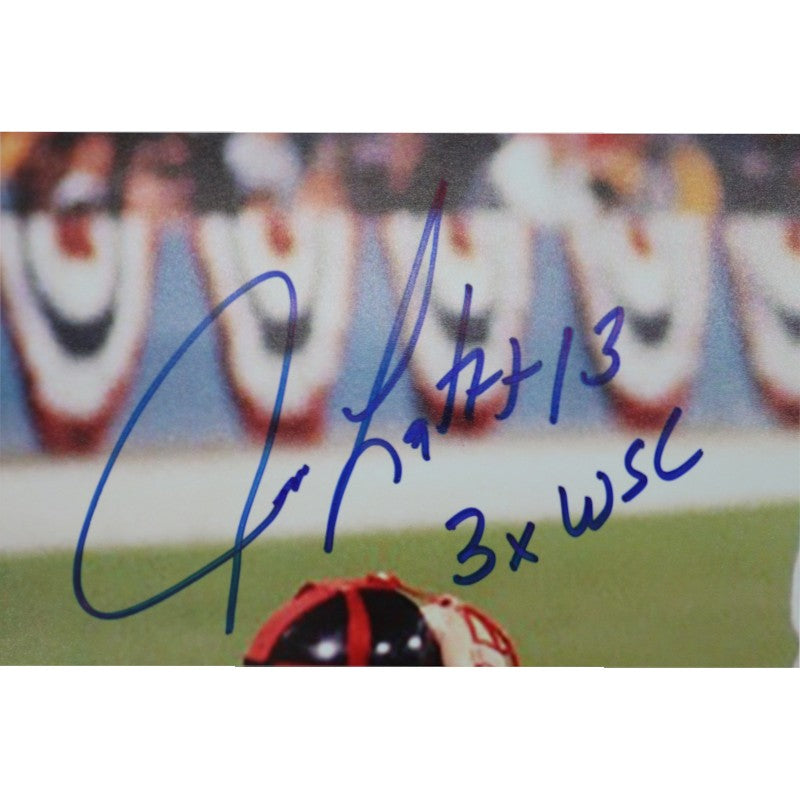 Jim Leyritz New York Yankees Signed Inscribed 3x WSC 16x20 Photo-Powers Sports Memorabilia