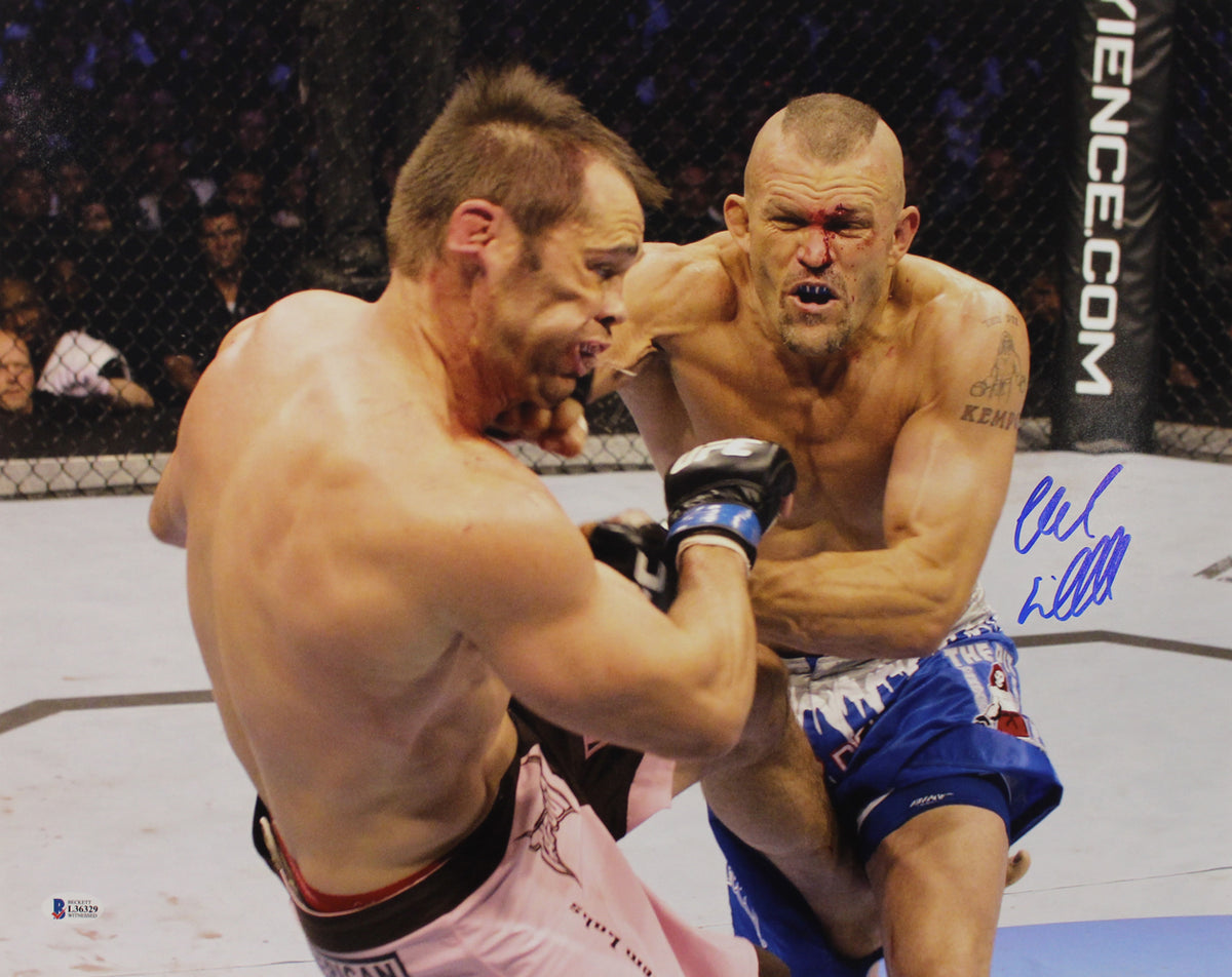 Chuck Liddell UFC Signed 16x20 Photo – Beckett Authenticated-Powers Sports Memorabilia