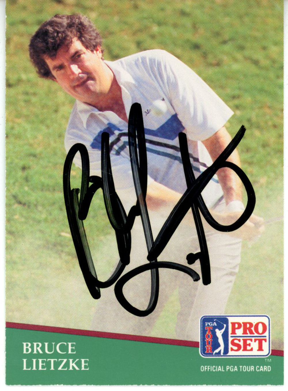 Bruce Lietzke Pga Signed Card - 1991 Pro Set #140 Beckett Beckett-Powers Sports Memorabilia