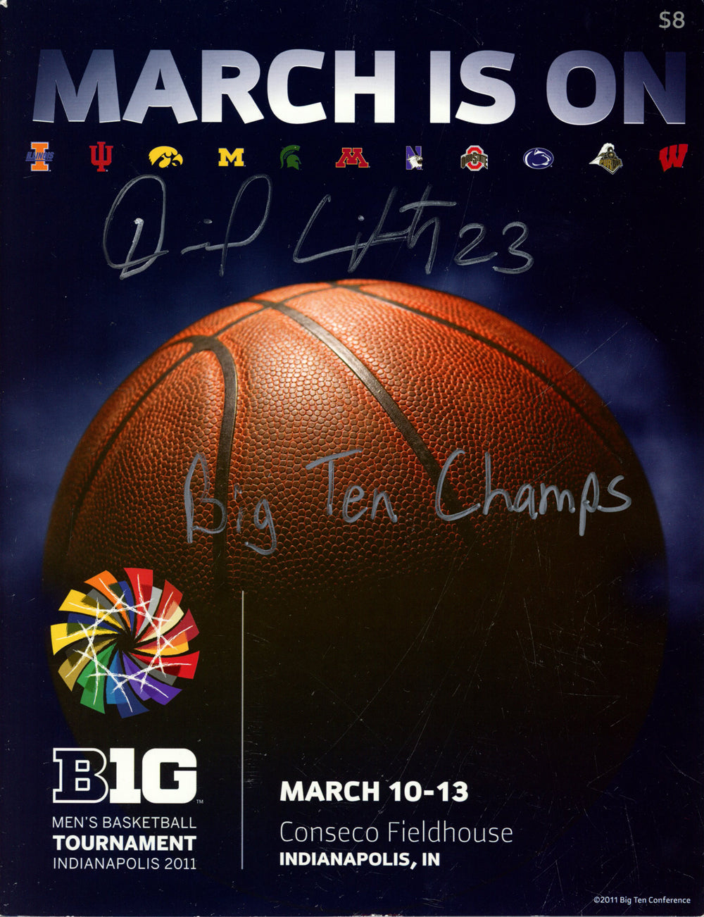 David Lighty Ohio State Buckeyes Signed Magazine - Big Ten Champs Magazine Beckett Beckett-Powers Sports Memorabilia