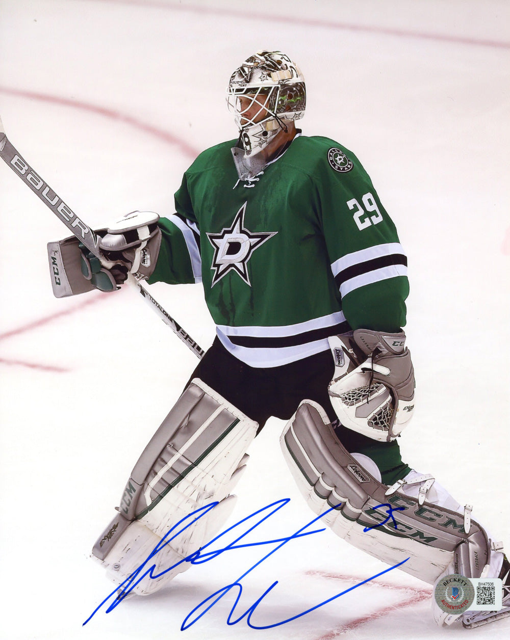 Anders Lindback Dallas Stars Signed 8x10 Photo-Powers Sports Memorabilia