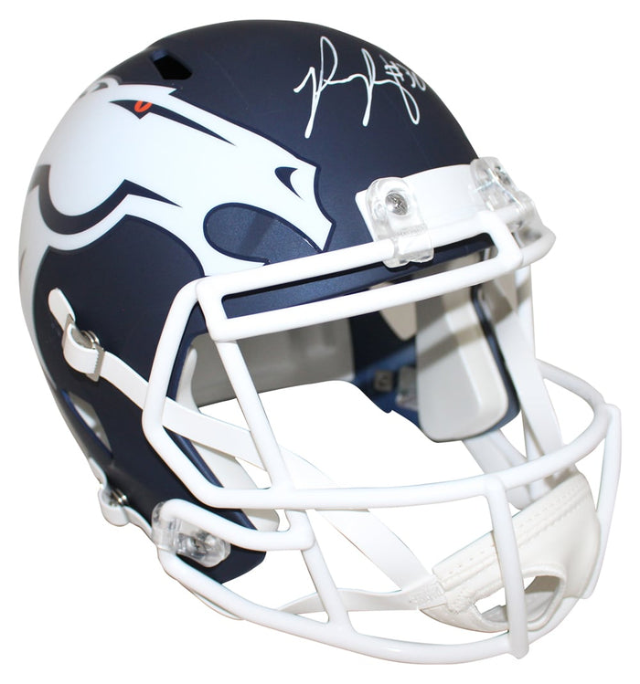 Phillip Lindsay Signed Denver Broncos AMP Replica Helmet – JSA Authenticated-Powers Sports Memorabilia