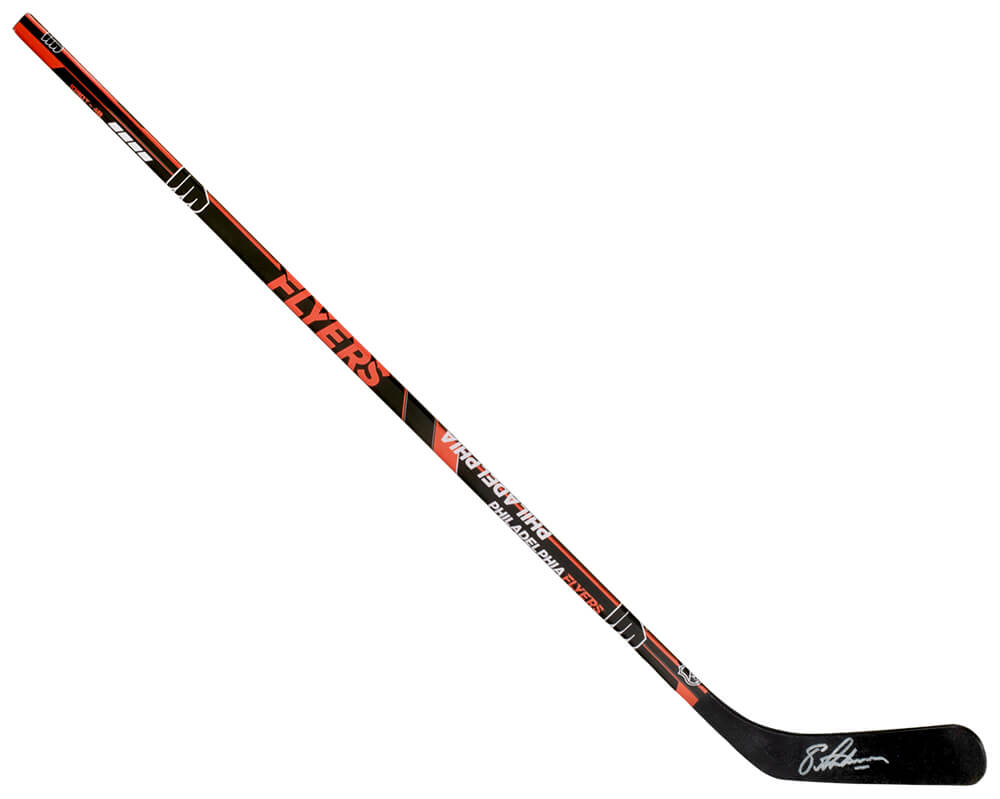 Eric Lindros Autographed Philadelphia Flyers Logo 48 Inch Full Size Hockey Stick-Powers Sports Memorabilia