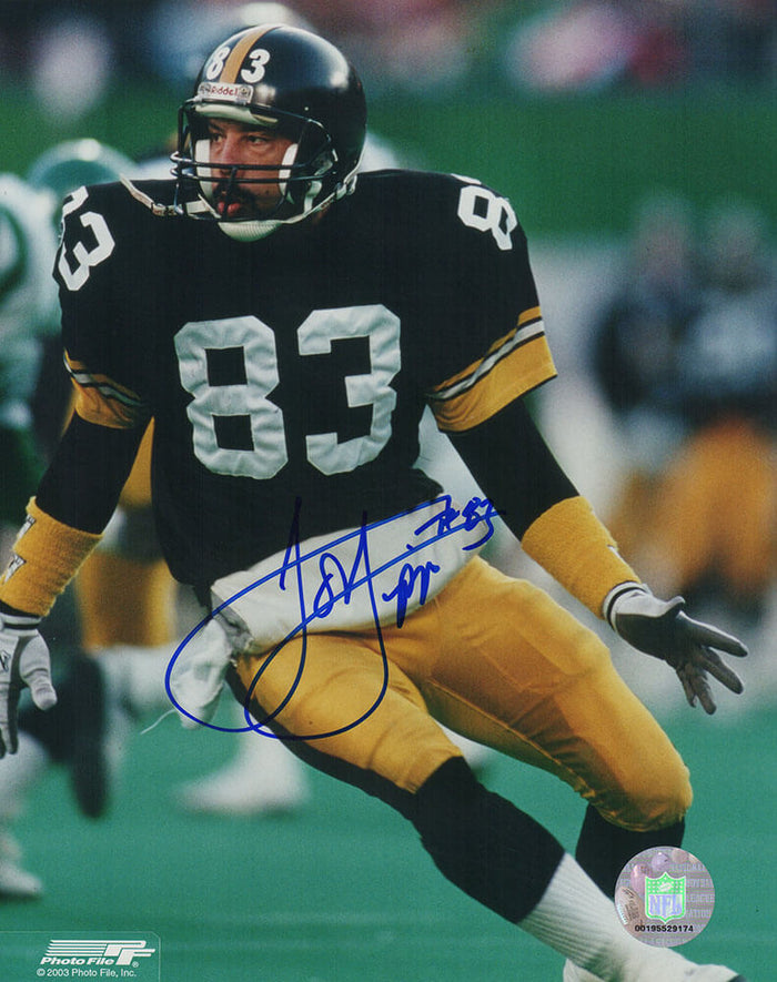 Louis Lipps Autographed Pittsburgh Steelers Black Jersey Action 8x10 Photo-Powers Sports Memorabilia