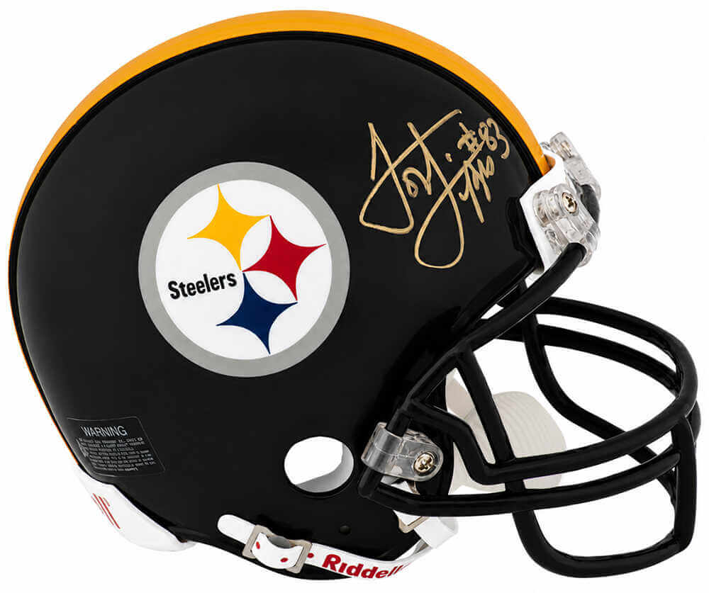 Louis Lipps Autographed Pittsburgh Steelers Riddell (VSR4) Mini Helmet-Powers Sports Memorabilia