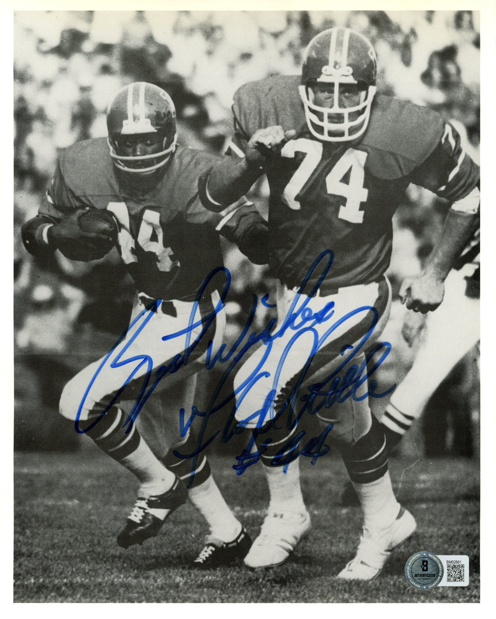 Floyd Little Denver Broncos Signed 8x10 Photo - Best Wishes Beckett Beckett-Powers Sports Memorabilia