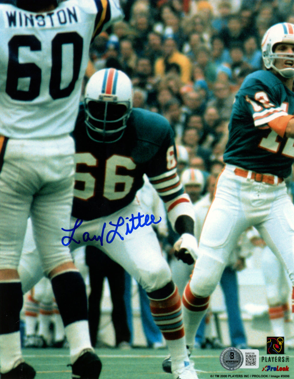 Larry Little Miami Dolphins Signed 8x10 Photo - Beckett Beckett-Powers Sports Memorabilia