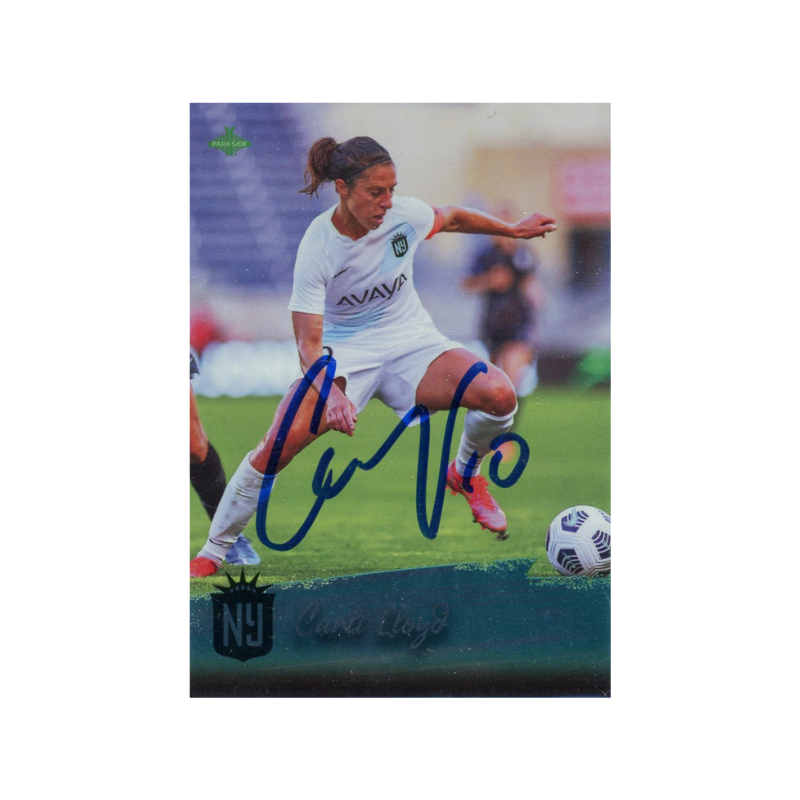 Carli Lloyd Signed 2021 NWSL Premier Parkside Soccer Card-Powers Sports Memorabilia