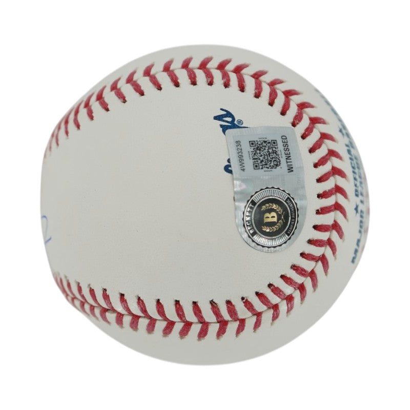 George Lombard Jr New York Yankees Signed OMLB Baseball Beckett Auth-Powers Sports Memorabilia