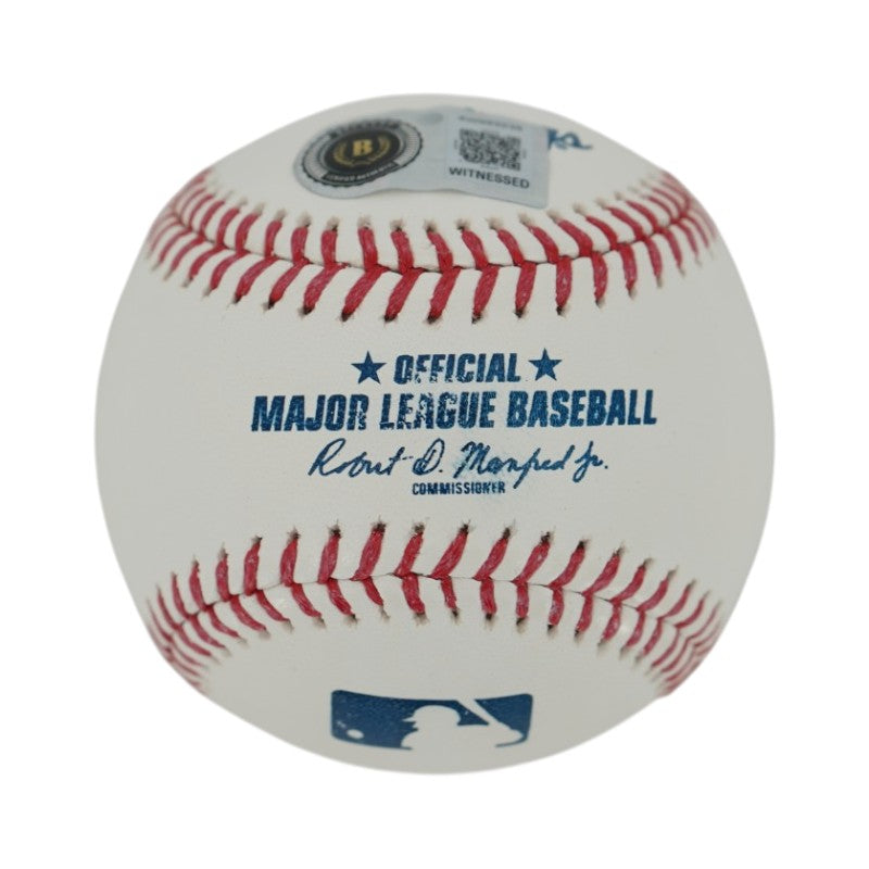 George Lombard Jr New York Yankees Signed OMLB Baseball Beckett Auth-Powers Sports Memorabilia