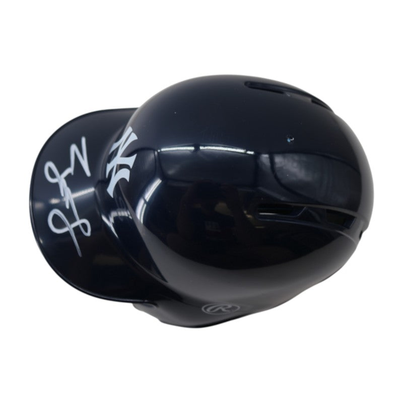 George Lombard Jr New York Yankees Signed Mini Batting Helmet Beckett Auth-Powers Sports Memorabilia