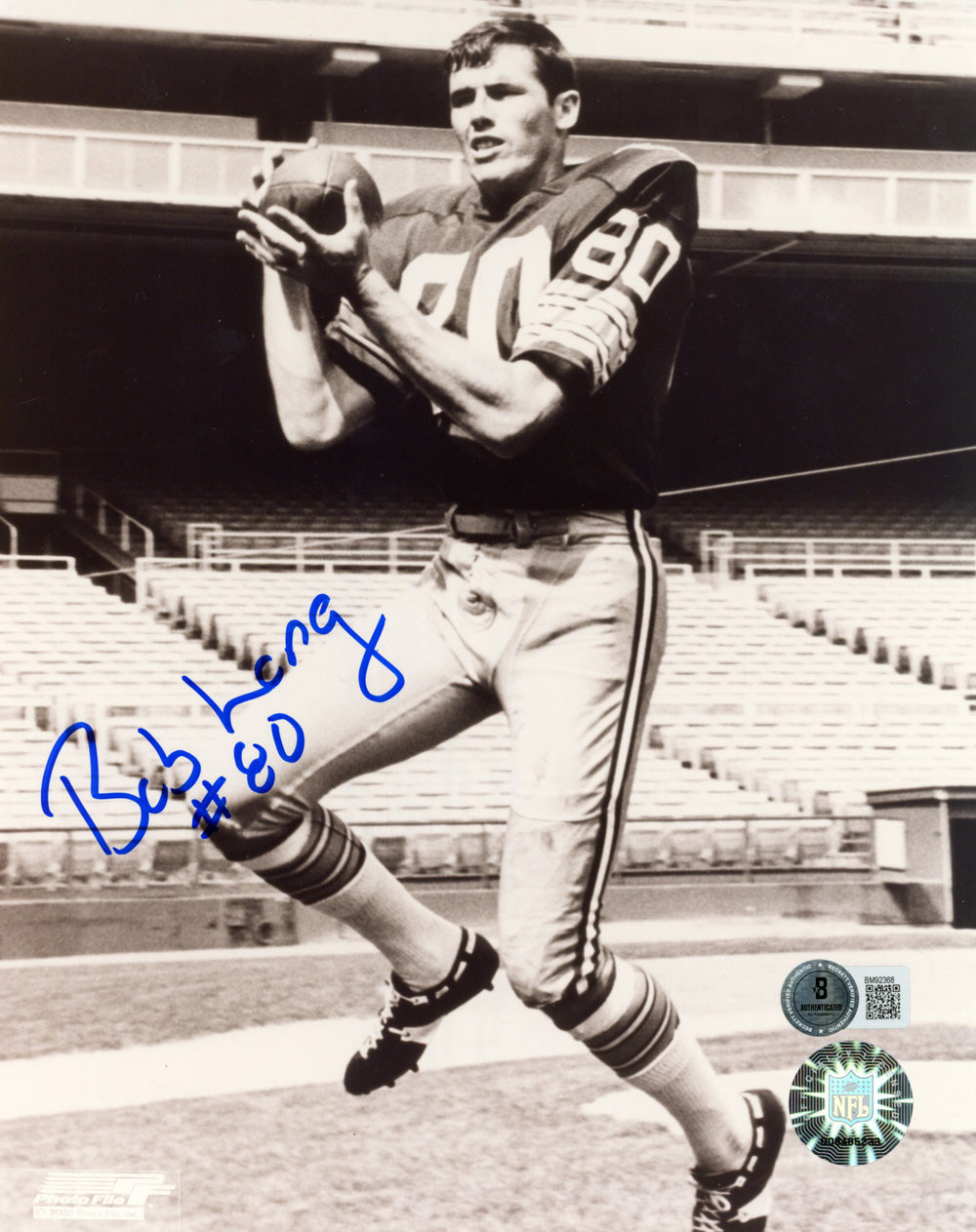 Bob Long Green Bay Packers Signed 8x10 Photo - Beckett Beckett-Powers Sports Memorabilia