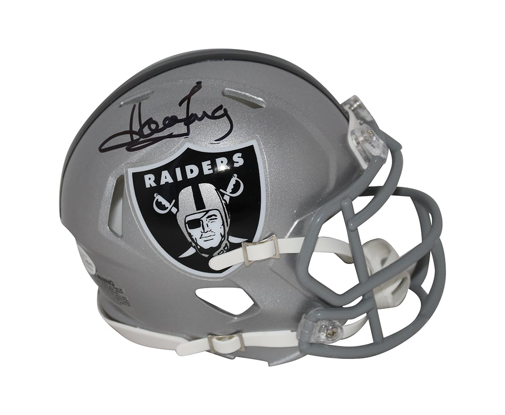 Howie Long Signed Oakland Raiders Speed Mini Helmet – Beckett Authenticated-Powers Sports Memorabilia