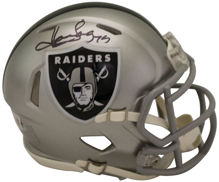 Howie Long Autographed Raiders Flash Mini Helmet – Beckett Authenticated-Powers Sports Memorabilia