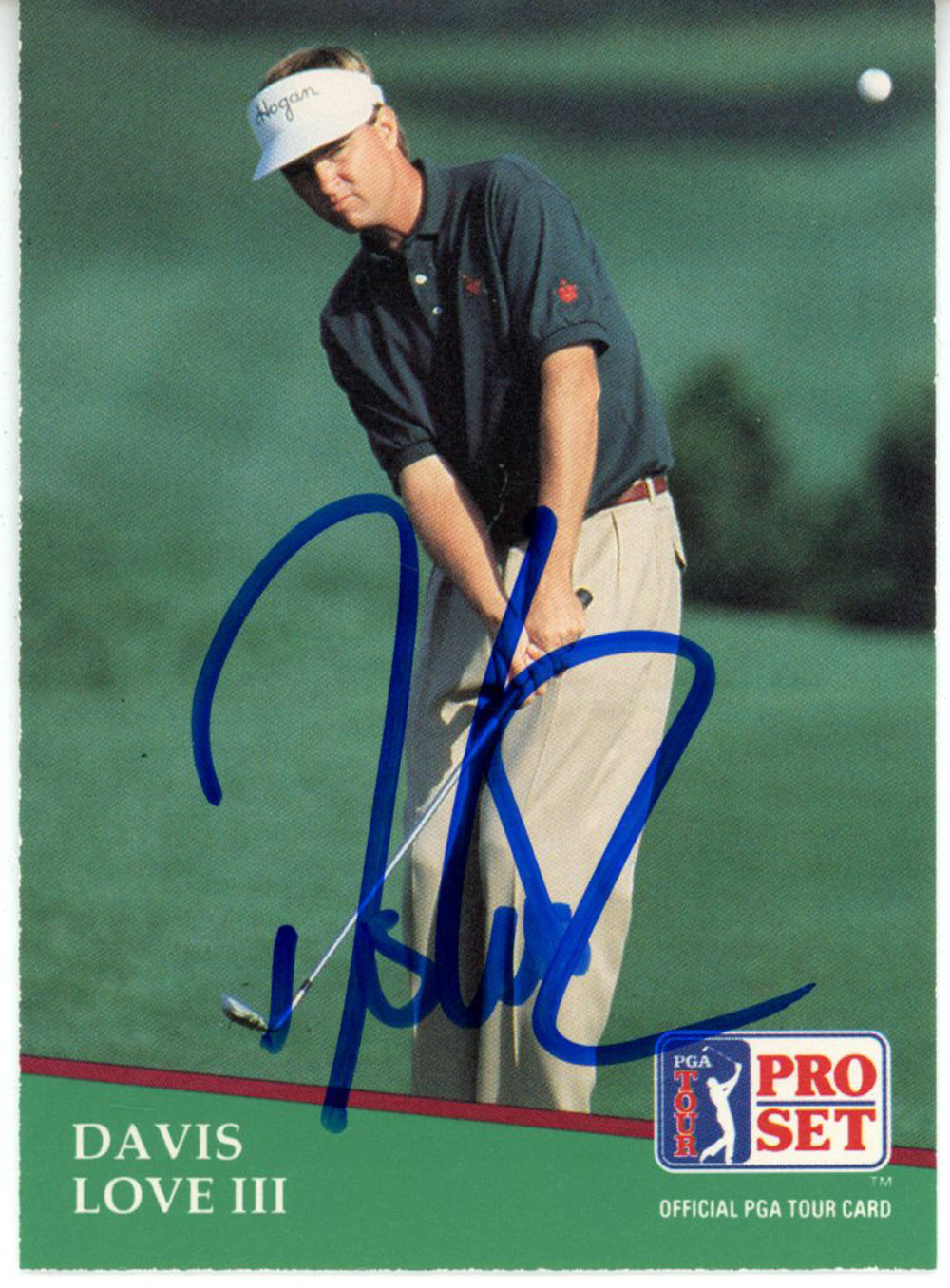 Davis Love III Pga Signed Card - 1991 Pro Set #105 Beckett Beckett-Powers Sports Memorabilia