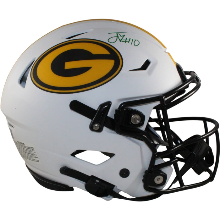 Jordan Love Signed Green Bay Packers SpeedFlex Lunar Helmet Beckett W-Powers Sports Memorabilia