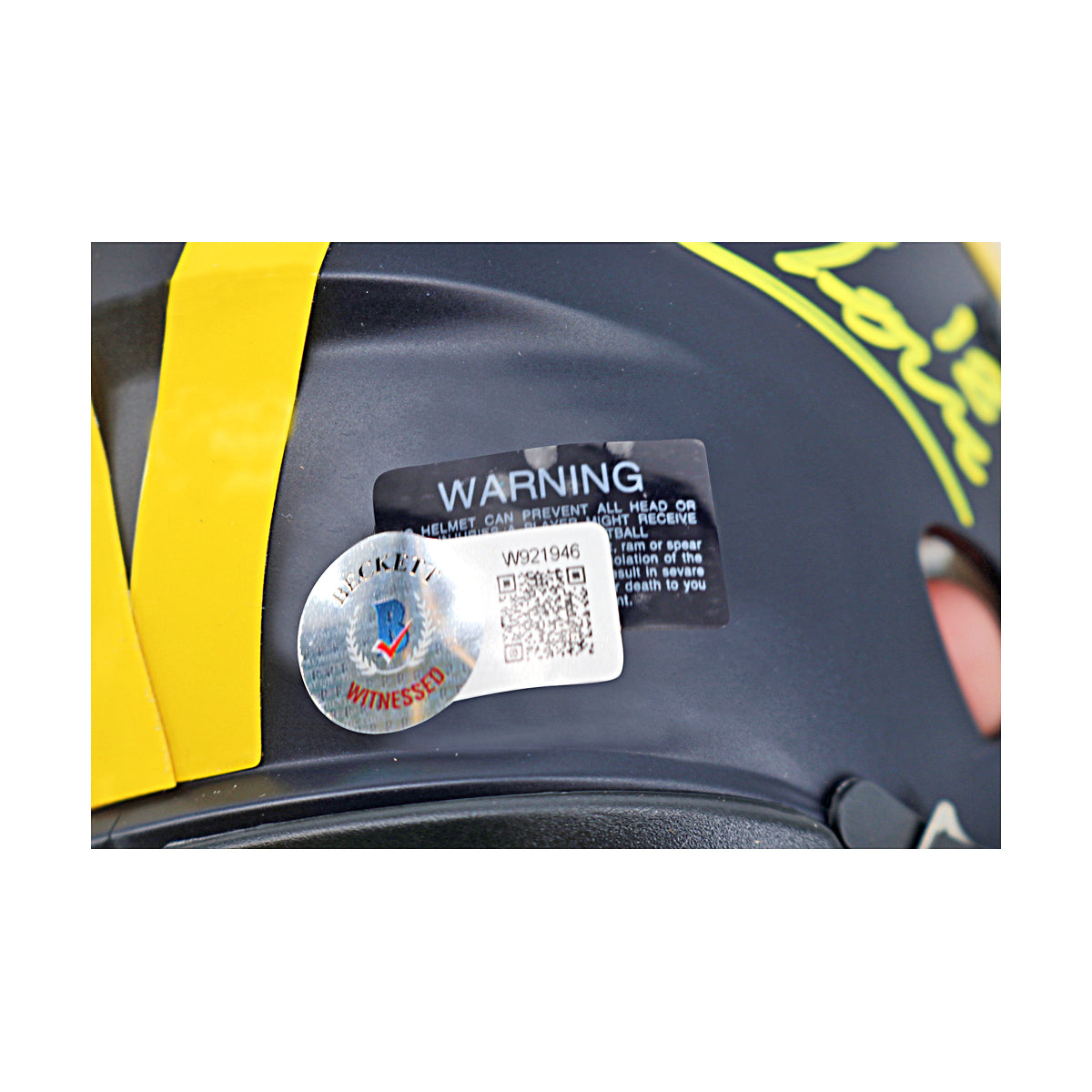Colston Loveland Signed Michigan Wolverines Speed Mini Helmet (Beckett Auth)-Powers Sports Memorabilia