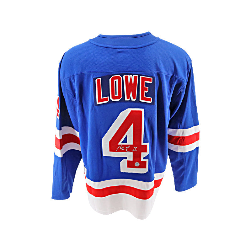 Kevin Lowe New York Rangers Signed Fanatics Brand Blue Rangers Jersey (AJ Sportsworld COA)-Powers Sports Memorabilia