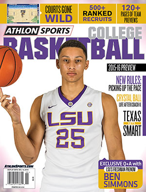 2015-16 College Basketball Preview Magazine- LSU Tigers Cover