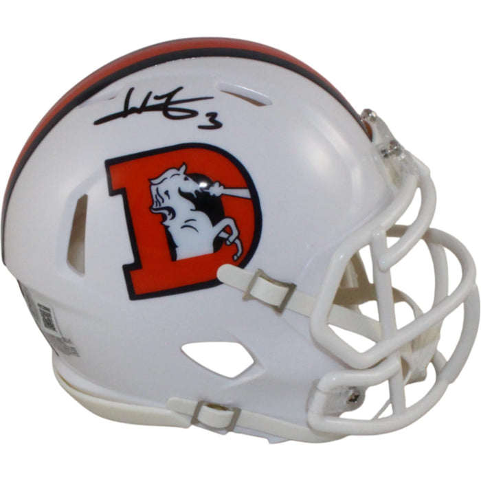Wil Lutz Signed Denver Broncos 23 Alt Mini Helmet – Beckett Witness Authenticated-Powers Sports Memorabilia