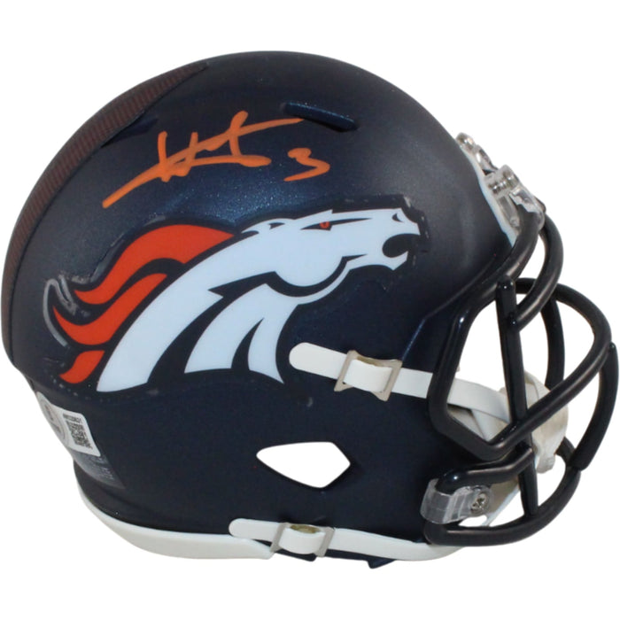 Wil Lutz Signed Denver Broncos Mini Helmet – Beckett Witness Authenticated-Powers Sports Memorabilia