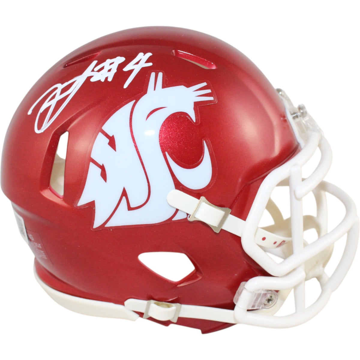 Frankie Luvu Signed Washington State Cougars Mini Helmet – Beckett Witness Authenticated-Powers Sports Memorabilia
