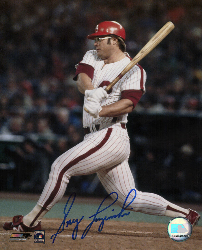 Greg Luzinski Autographed Philadelphia Phillies Batting 8x10 Photo-Powers Sports Memorabilia