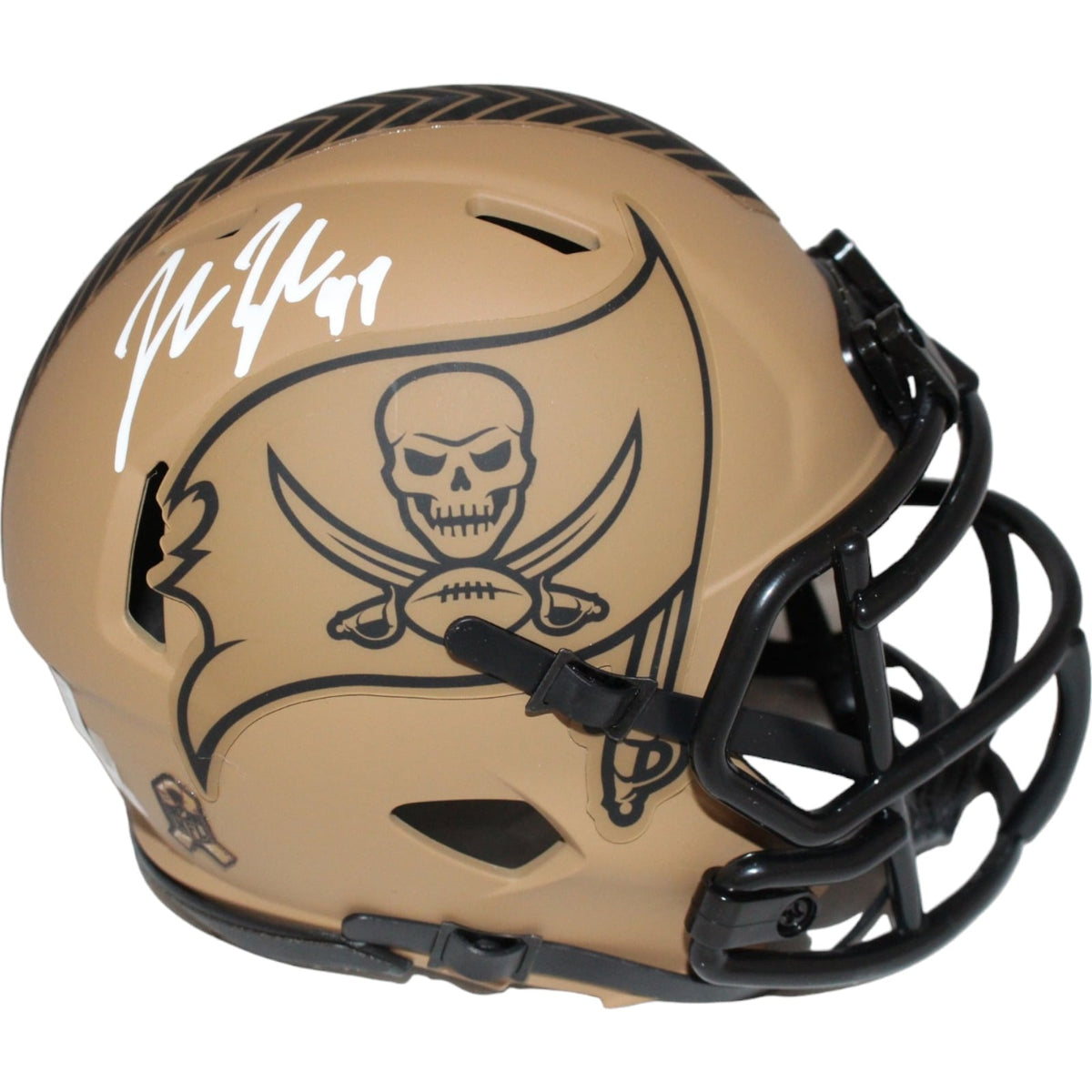 John Lynch Signed Tampa Bay Buccaneers Salute Mini – Beckett Authenticated-Powers Sports Memorabilia