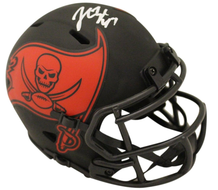 John Lynch Autographed Tampa Bay Buccaneers Eclipse Mini Helmet – Beckett Authenticated-Powers Sports Memorabilia