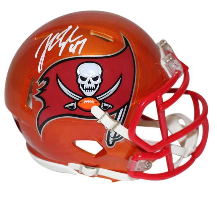 John Lynch Signed Tampa Bay Buccaneers Flash Mini Helmet – Beckett Authenticated-Powers Sports Memorabilia