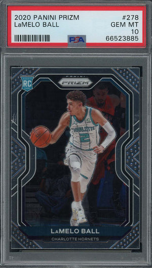 LaMelo Ball 2020 Panini Prizm Basketball Rookie Card RC #278 Graded PSA 10-Powers Sports Memorabilia