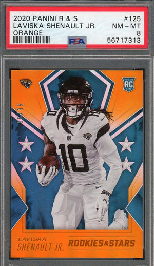Laviska Shenault Jr 2020 Panini Rookies & Stars Autographed Card #125 PSA 8 /99-Powers Sports Memorabilia