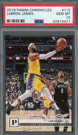 LeBron James 2019 Panini Chronicles Basketball Card #112 Graded PSA 10 GEM MINT-Powers Sports Memorabilia