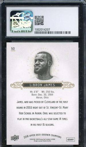 LeBron James 2018 Upper Deck Goodwin Champions Card #50 Graded CSG 8.5-Powers Sports Memorabilia