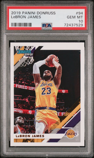 LeBron James 2019 Panini Donruss Basketball Card #94 Graded PSA 10-Powers Sports Memorabilia