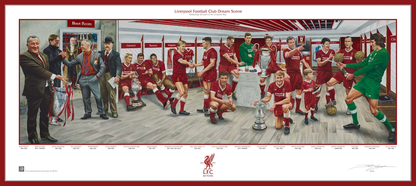 Liverpool FC Exclusive Dream Scene Lithograph Artwork Print by Artist Jamie Cooper-Powers Sports Memorabilia
