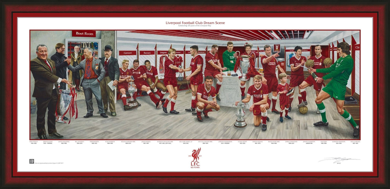 Liverpool FC Exclusive Dream Scene Lithograph Artwork Print by Artist Jamie Cooper-Powers Sports Memorabilia