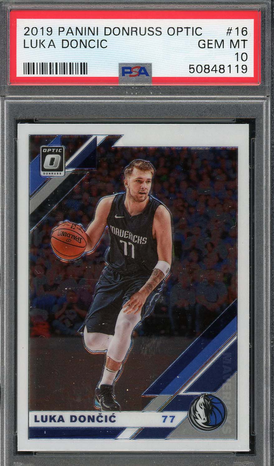 Luka Doncic 2019 Panini Donruss Optic Basketball Card #16 PSA 10-Powers Sports Memorabilia