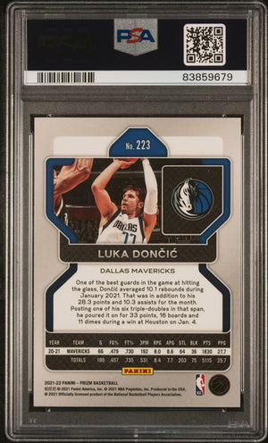 Luka Doncic 2021 Panini Prizm Basketball Card #223 Graded PSA 10-Powers Sports Memorabilia