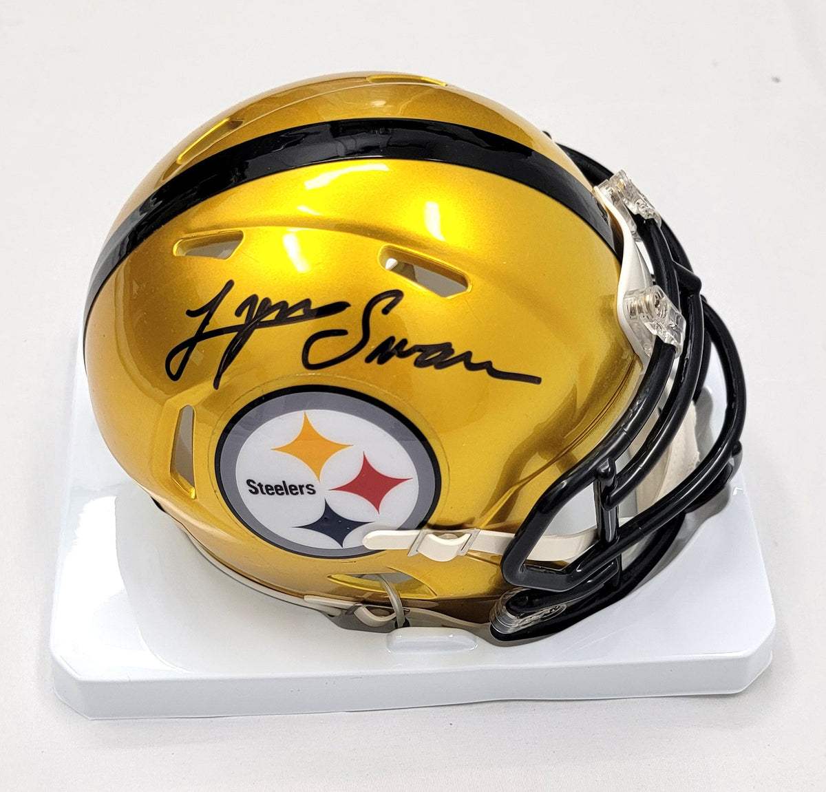 Lynn Swann Signed Pittsburgh Steelers Flash Mini Helmet - Beckett-Powers Sports Memorabilia