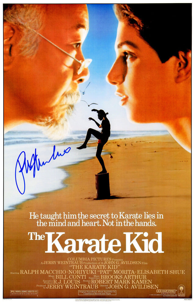 Ralph Macchio Autographed The Karate Kid 11x17 Movie Poster-Powers Sports Memorabilia