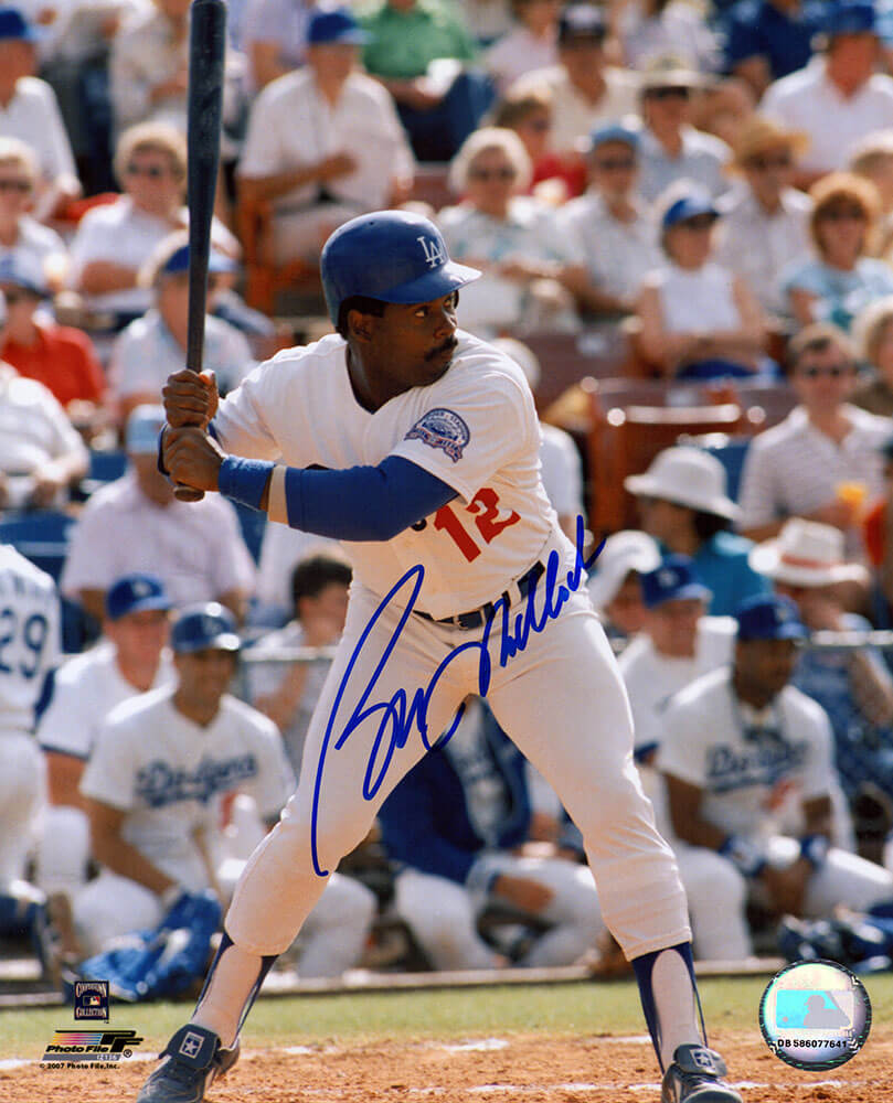 Bill Madlock Autographed Los Angeles Dodgers Batting 8x10 Photo-Powers Sports Memorabilia