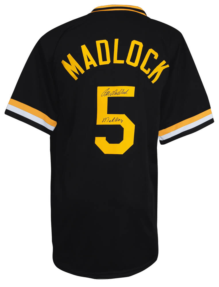 Bill Madlock Autographed Black Custom Baseball Jersey w/ Mad Dog