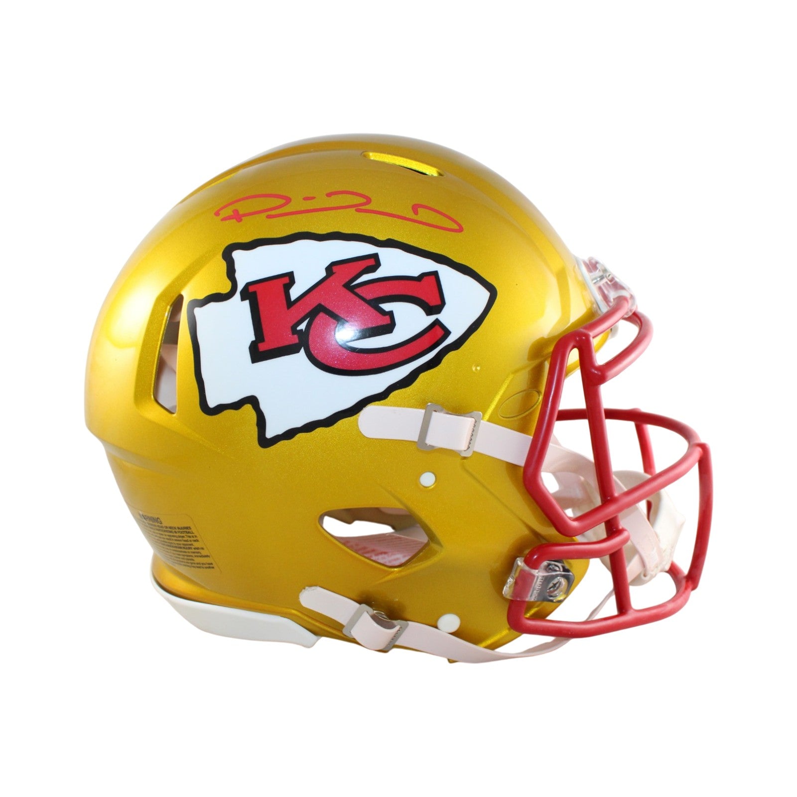 Patrick Mahomes Kansas City Chiefs Flash Signed Helmet Pro-Powers Sports Memorabilia